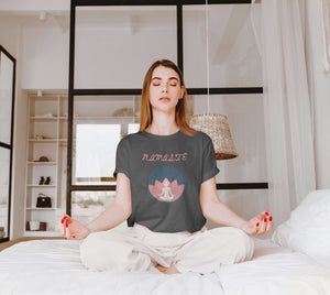 Namaste Lotus Unisex Crew Neck T-Shirt, Yoga T-shirt, Meditation, Pilates, Unisex T-shirt - Amisity