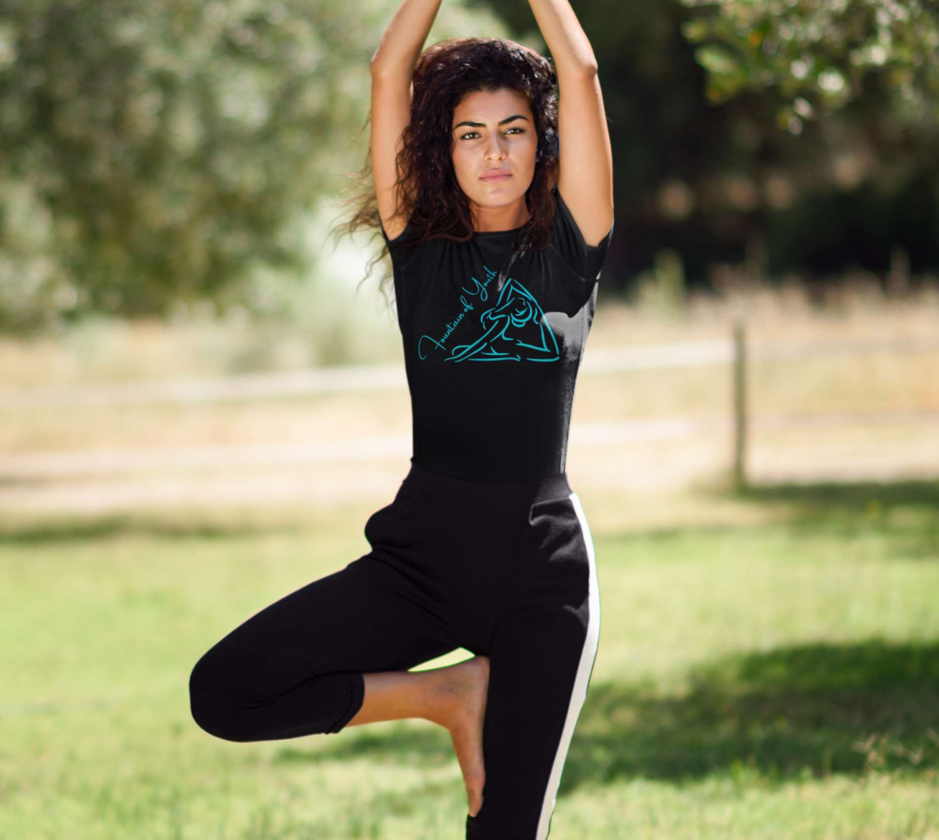 Fountain of Youth  Yoga T- shirt -Unisex Jersey Short Sleeve Tee for Women - Amisity