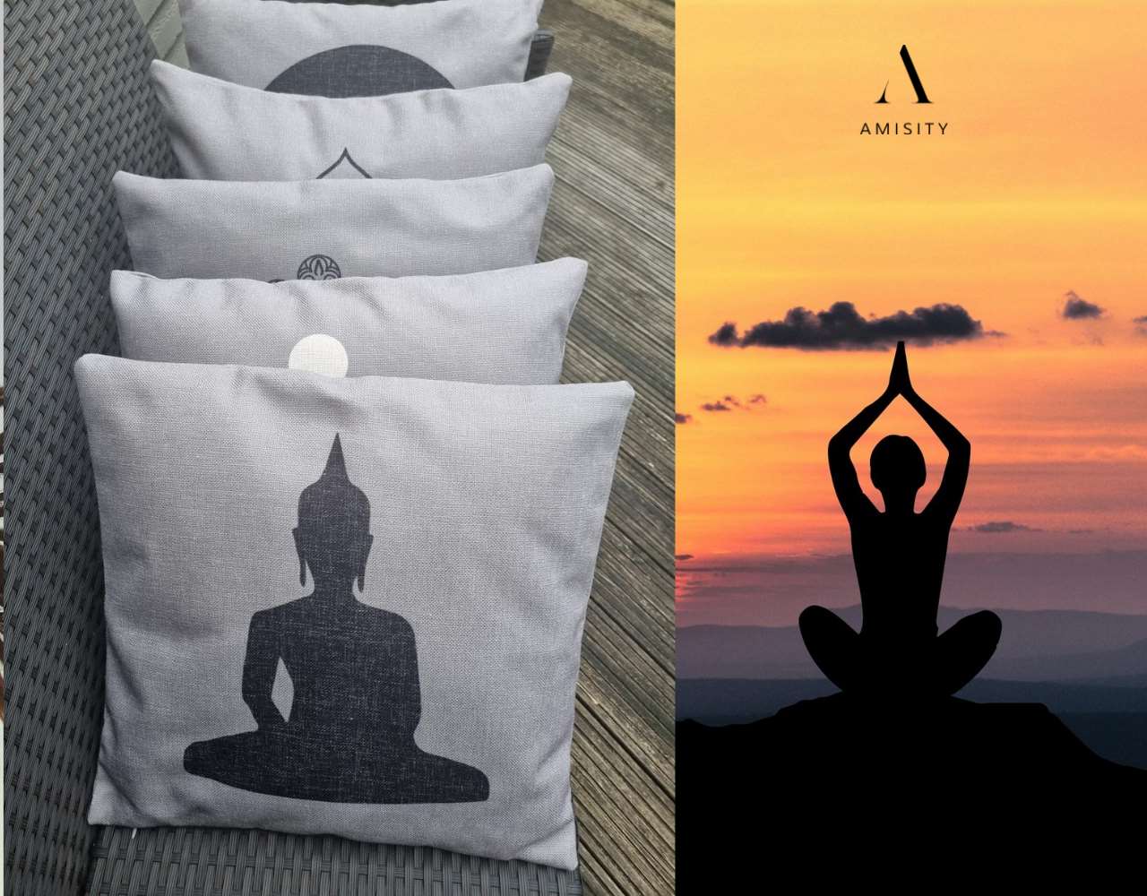 Yoga Meditation Cushion Cover
