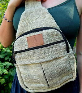 Organic Hemp Chest Sling Bag