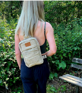 Hemp Chest Sling Bag Rectangular