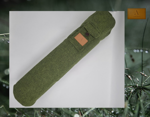 Eco Friendly Cotton Linen Yoga Mat Bag, Handmade Yoga Bag, Eco Friendly Yoga Bag, Yoga Mat Bag UK, Double Zip (Bag only) Army  Green Colour