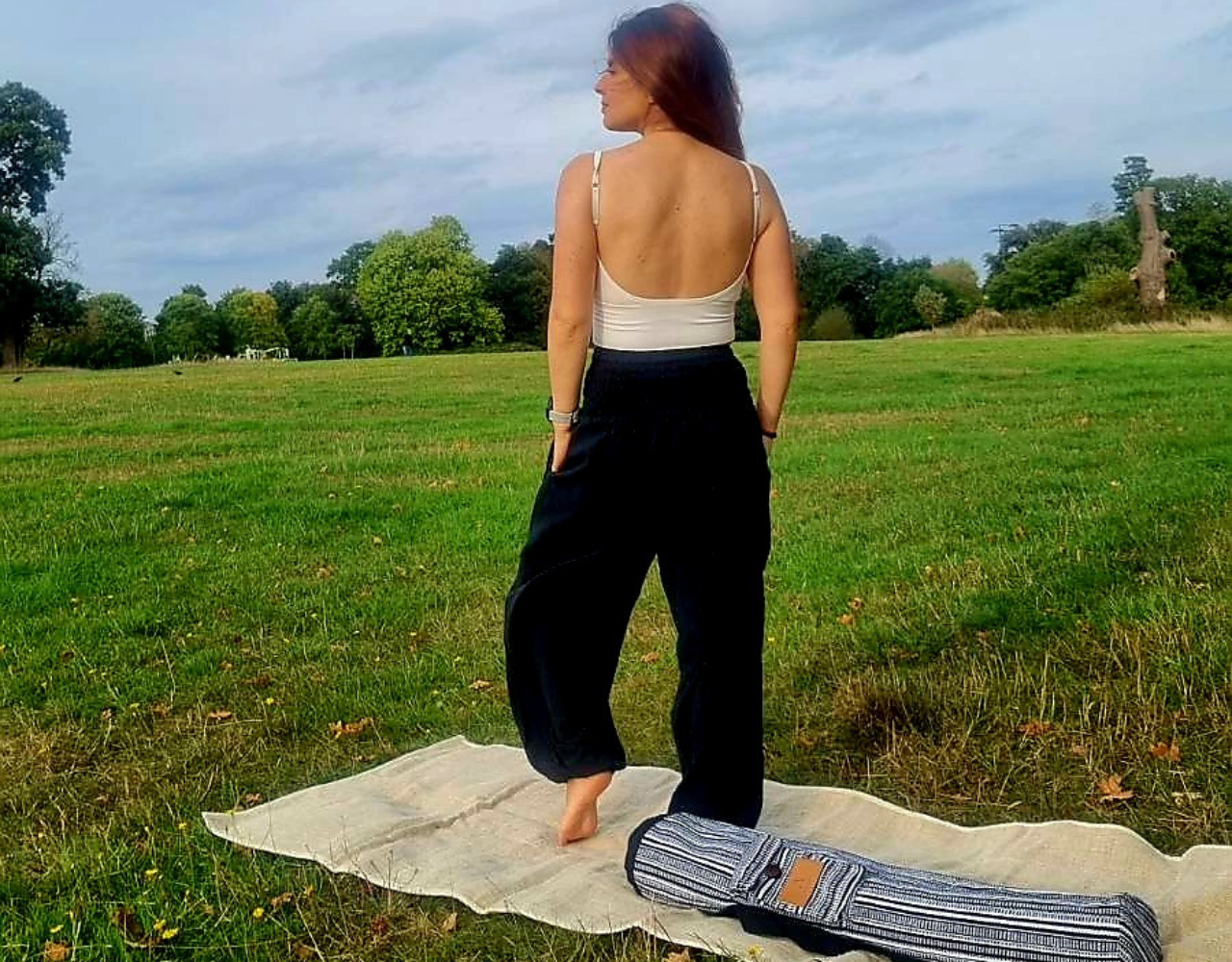 Grace Bamboo Womens Yoga Pants Black  Bamboo Clothing