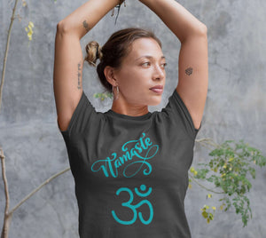 Namaste  OM symbol - T-shirt for yoga, Pilates and Meditation, Unisex T-shirt - Amisity